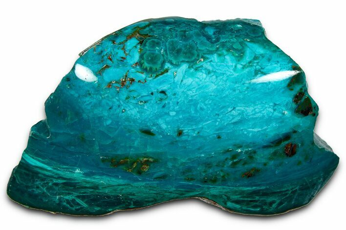 Polished Atacama Blue Opal (Chrysocolla & Opal) - Chile #362269